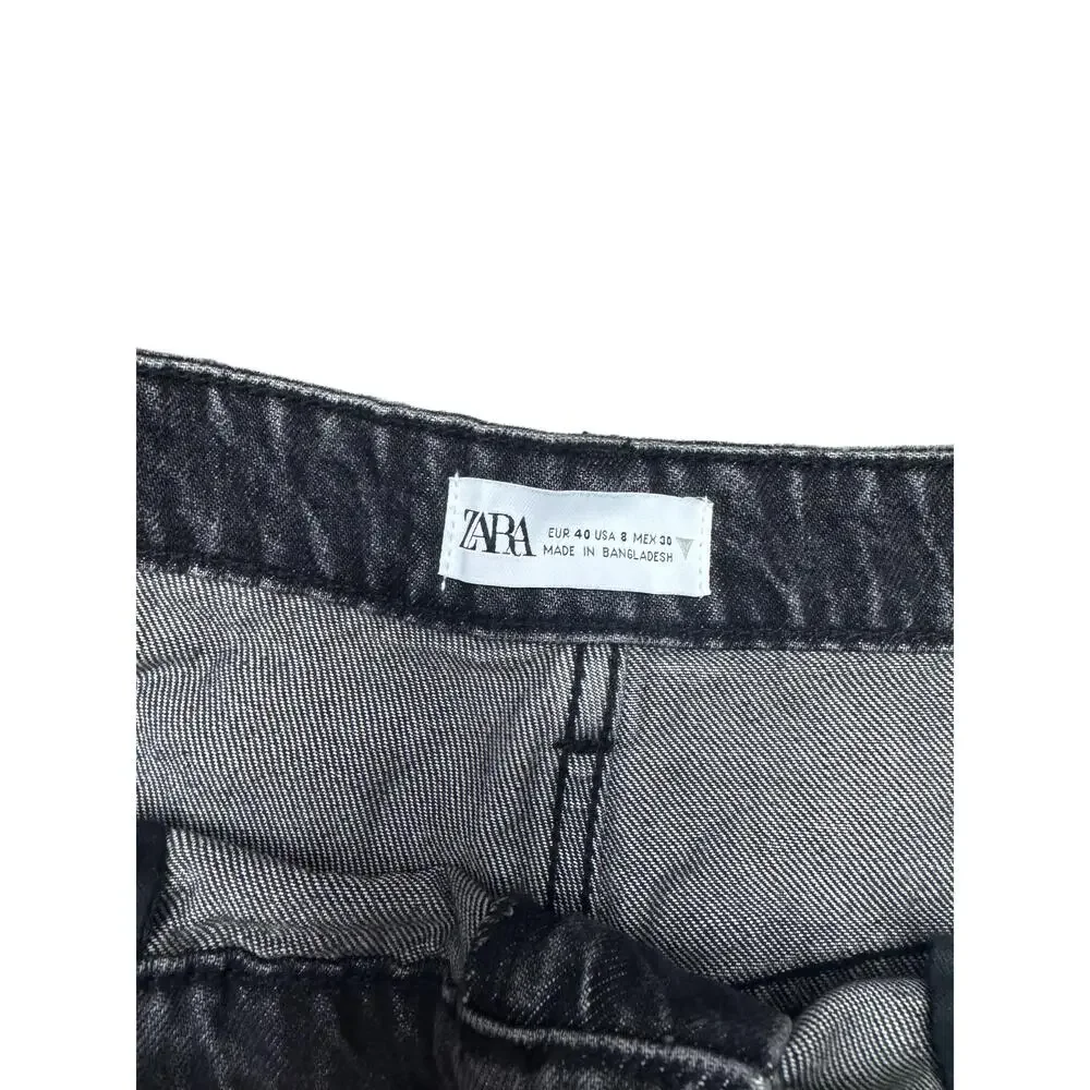ZARA Black Denim Shorts‎